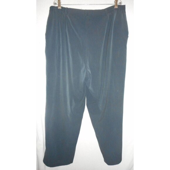 Sag Harbor Woman Size 22W Blue Grey wide leg Pants - Picture 1 of 5